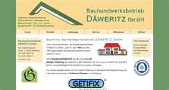 Desktop Screenshot of bau-daeweritz.de