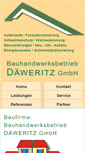 Mobile Screenshot of bau-daeweritz.de