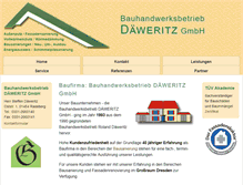 Tablet Screenshot of bau-daeweritz.de